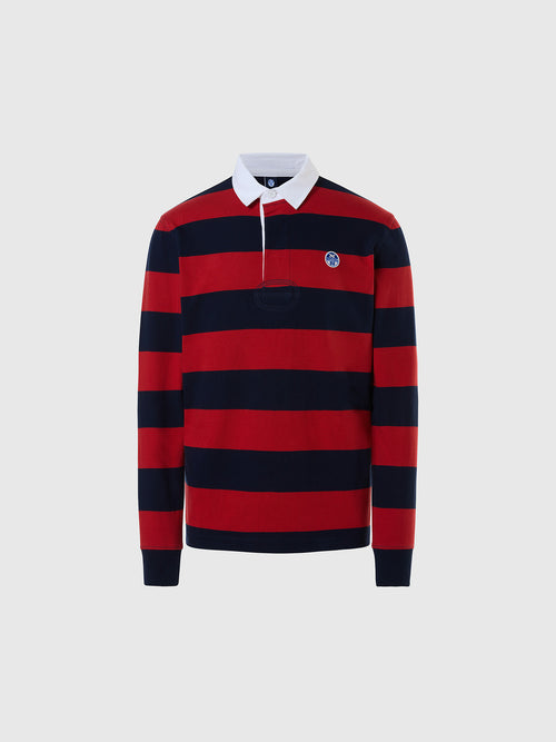 North Sails Striped rugby top